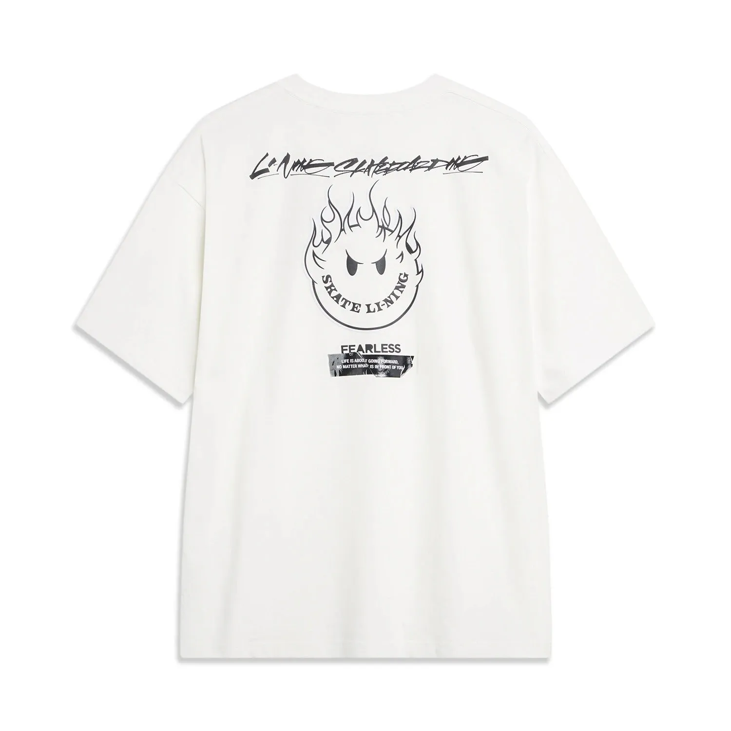 Li-Ning x OG_SLICK Skateboarding Graphic T-shirt 'White' AHST483-3 sold by KicksCrew product image thumbnail 2