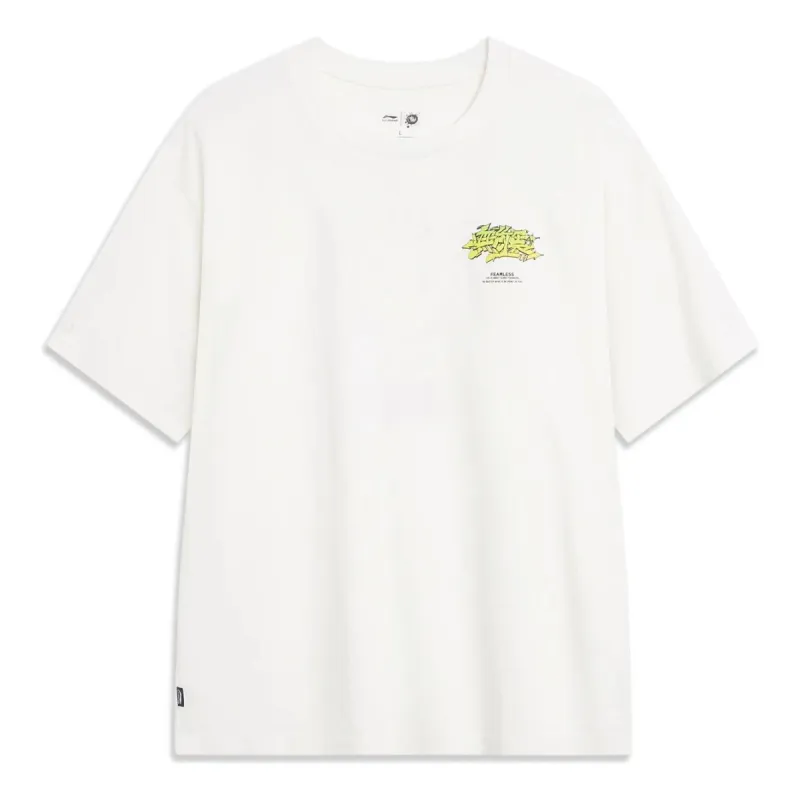 Li-Ning x OG_SLICK Skateboarding Graphic T-shirt 'White' AHST483-3 sold by KicksCrew