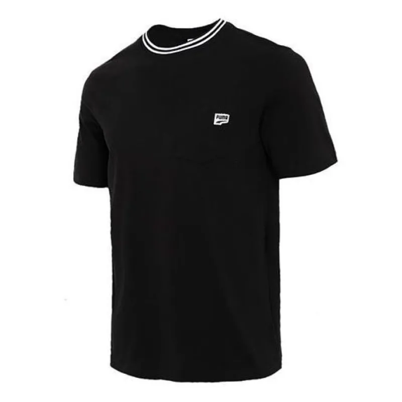 Puma Downtown Pocket T-Shirt 'Black White' 531432-01 sold by KicksCrew