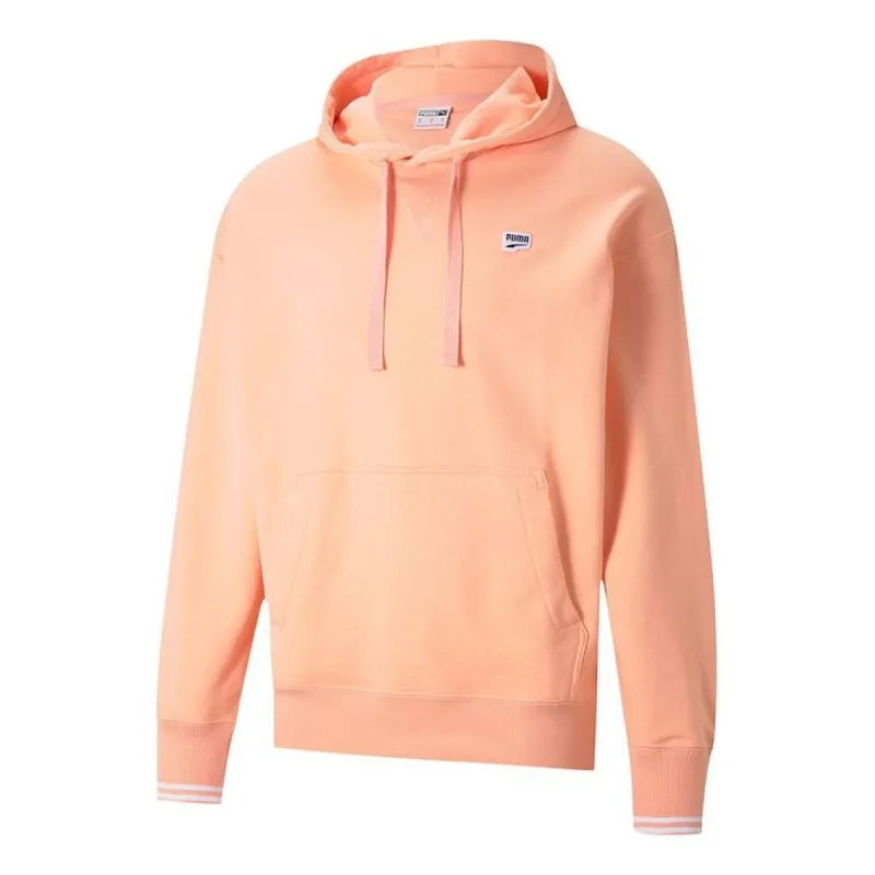 Puma Downtown Logo Hoodie 'Pink Black White' 531430-26 sold by KicksCrew