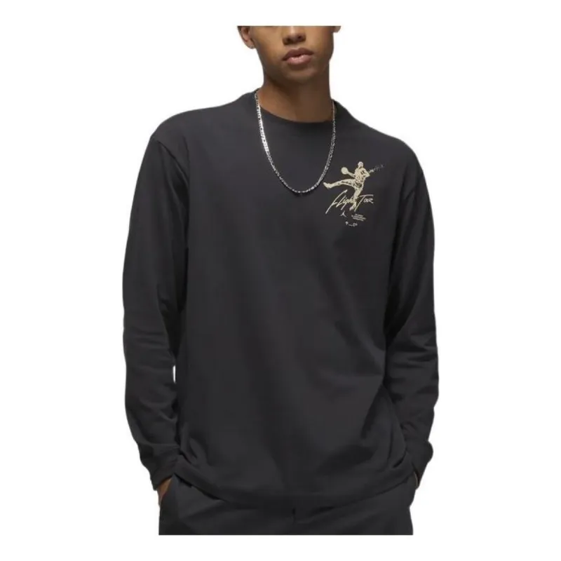 Air Jordan Flight Heritage 85 Long Sleeve T-shirt 'Black' DV1477-045 sold by KicksCrew