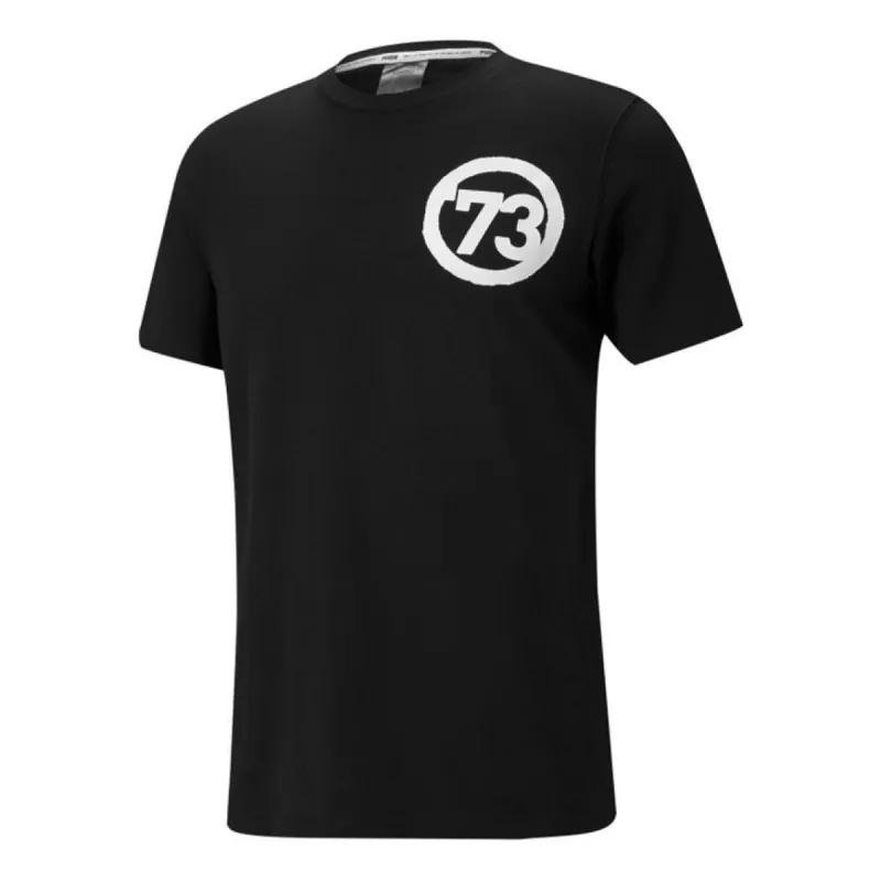 Puma Franchise Crew Neck T-Shirt 'Black' 530511-06 sold by KicksCrew