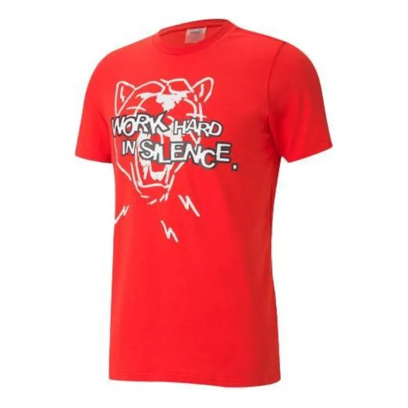 Puma Franchise Graphic Tee 'Red' 530480-03 sold by KicksCrew