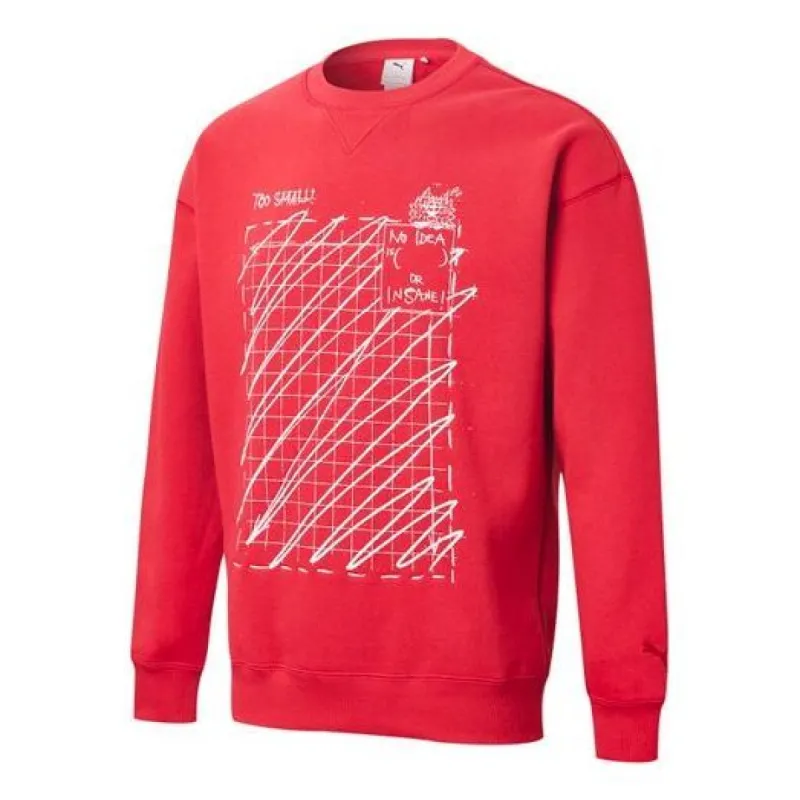 Puma X Michael Lau Graphic Long Sleeve Crew Neck Sweaters 'Red' 530351-22 sold by KicksCrew