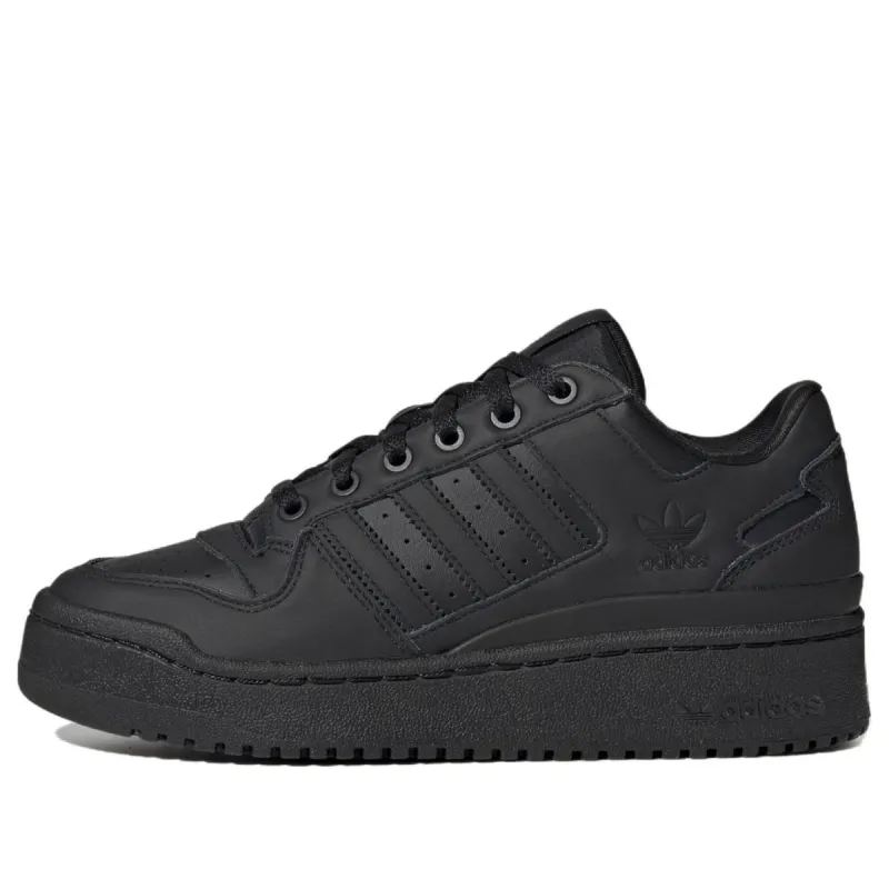 (WMNS) Adidas Forum Bold Stripes 'Triple Black' ID6844 sold by KicksCrew