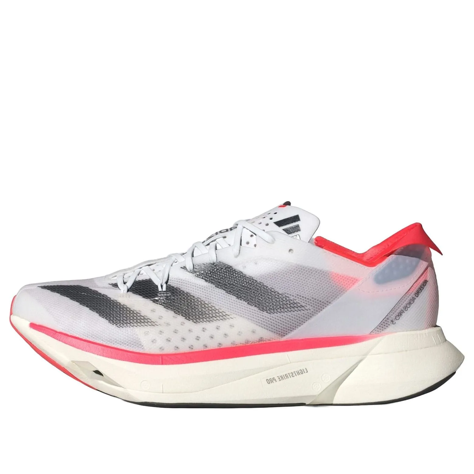 adidas Adizero Adios Pro 3 'White Black Solar Red' IE1053 sold by KicksCrew