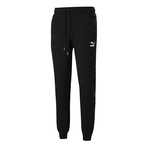 Puma Nuluxe Aop Track Pants 'Black' 530312-51 sold by KicksCrew