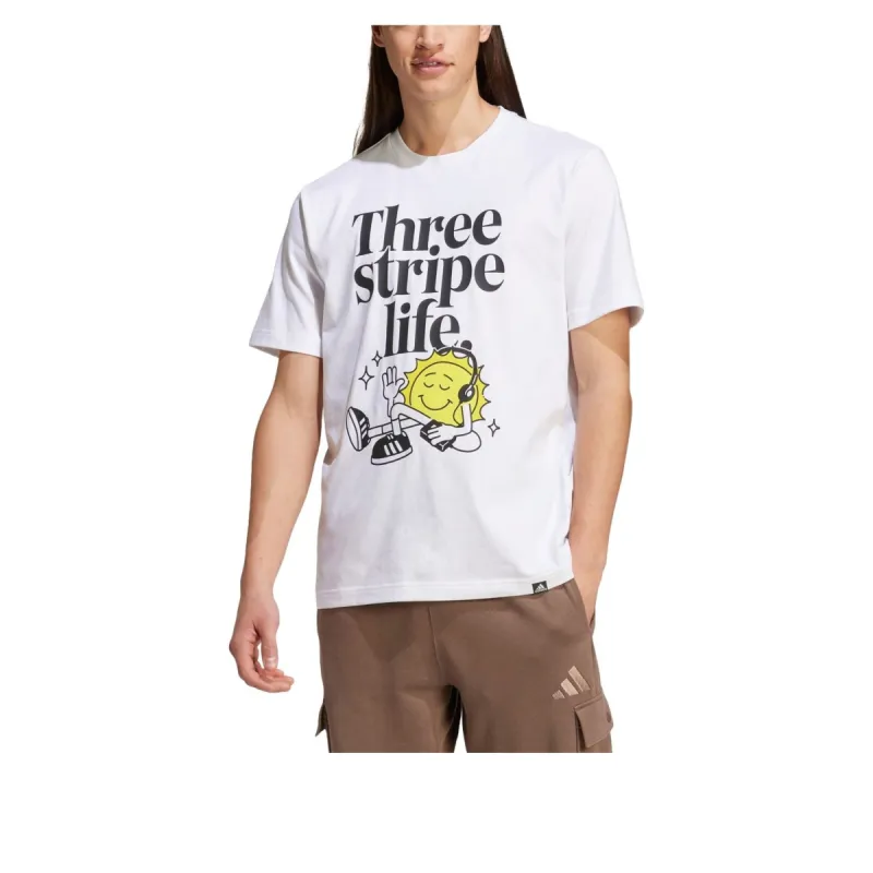 adidas Positivity Graphic T-Shirt 'White' IY0727 sold by KicksCrew