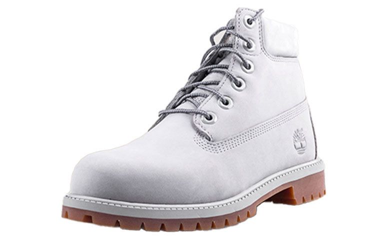 (WMNS) Timberland 50th Anniversary Edition Premium 6 Inch Waterproof Boot 'Light Grey Nubuck' TB0A1KTK sold by KicksCrew product image thumbnail 2