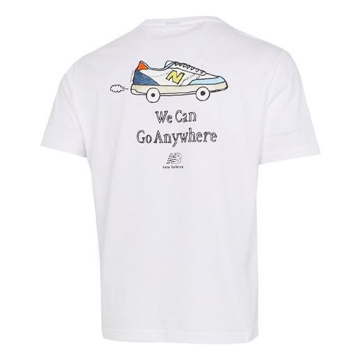 New Balance We Can Go Anywhere Tee 'White' AMT12342-WT sold by KicksCrew