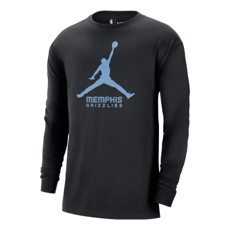 Air Jordan x NBA Memphis Grizzlies Essential Long-Sleeve T-Shirt 'Black' FN1271-010 sold by KicksCrew