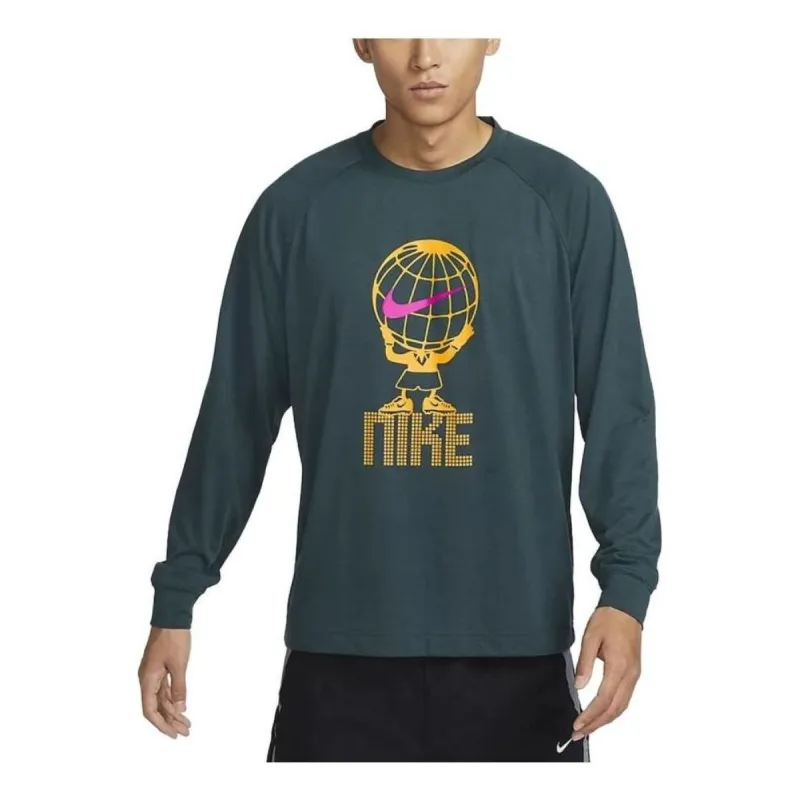 Nike Dri-Fit Culture of Football Long-Sleeve T-Shirt 'Green' FB6805-328 sold by KicksCrew