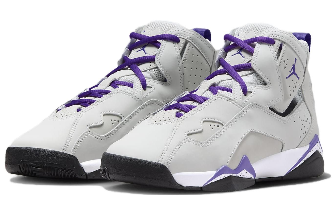 (GS) Air Jordan True Flight 'Base Grey Purple Venom' 343795-052 sold by KicksCrew product image thumbnail 5