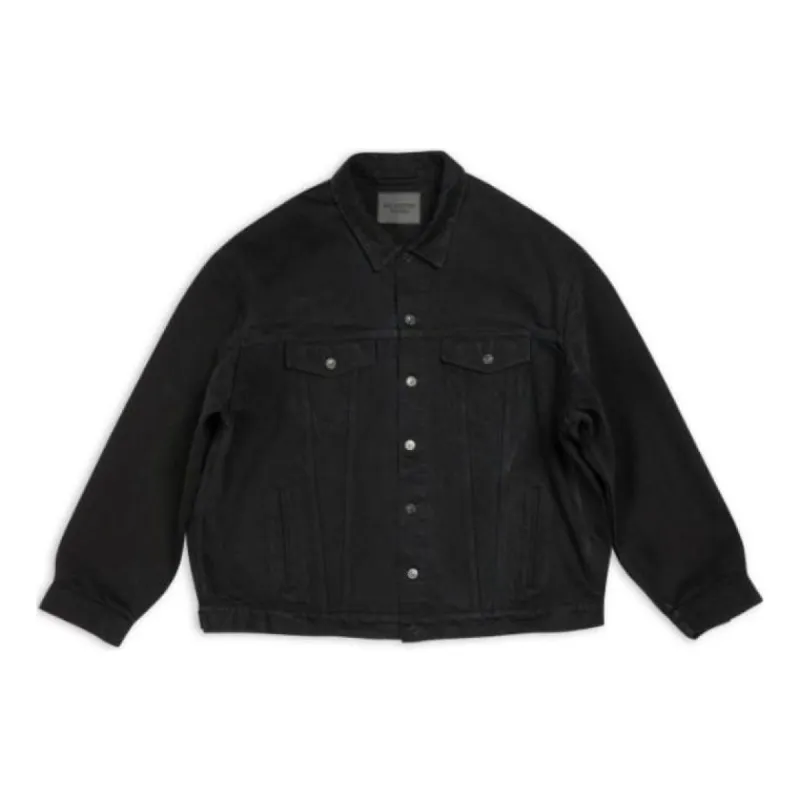Balenciaga Oversized Jacket 'Black' 724649TNW401105 sold by KicksCrew