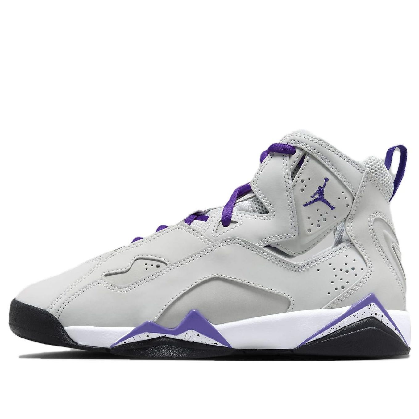 (GS) Air Jordan True Flight 'Base Grey Purple Venom' 343795-052 sold by KicksCrew