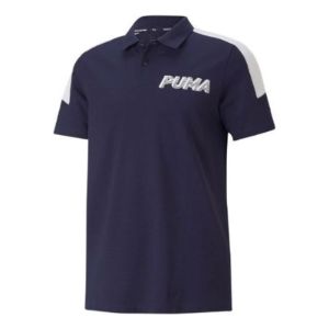 Puma Modern Sports Logo Polo T-Shirt 'Navy' 845913-06 sold by KicksCrew