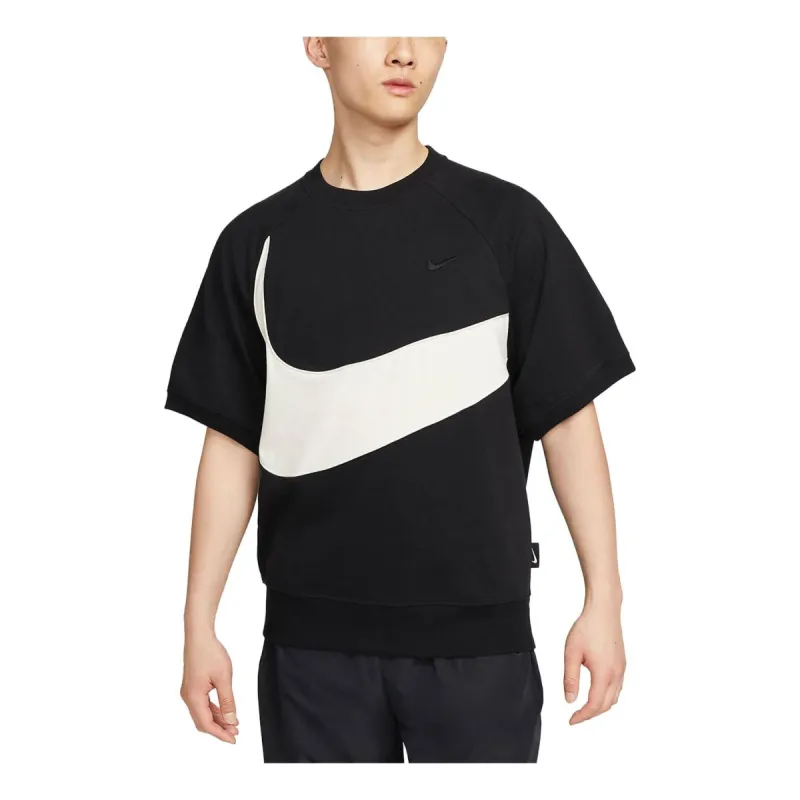 Nike Sportswear Swoosh Big Logo T-shirt 'Black' FB7872-010 sold by KicksCrew