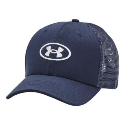 Under Armour Blitzing Trucker Hat 'Navy' 1361534-408 sold by KicksCrew