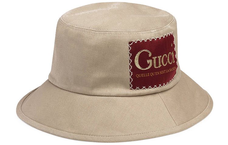 Gucci Cotton Bucket Hat With Gucci Label 'Beige' 627174-4HK02-1400 sold by KicksCrew product image thumbnail 2