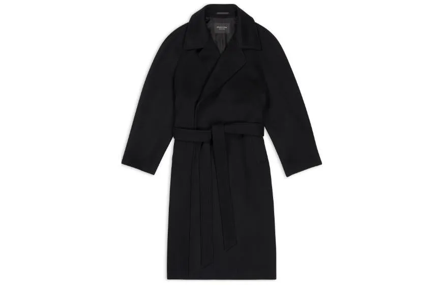 (WMNS) Balenciaga Raglan Coat 'Black' 725268TNU181000 sold by KicksCrew product image thumbnail 2