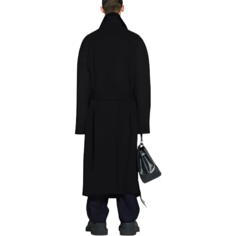 (WMNS) Balenciaga Raglan Coat 'Black' 725268TNU181000 sold by KicksCrew product image thumbnail 4