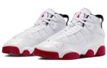 (GS) Air Jordan 6 Rings 'White University Red' 323419-160 sold by KicksCrew