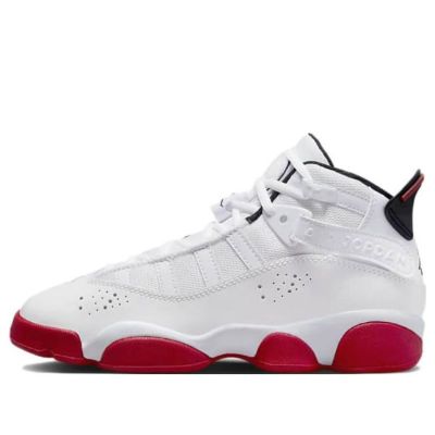 (GS) Air Jordan 6 Rings 'White University Red' 323419-160 sold by KicksCrew