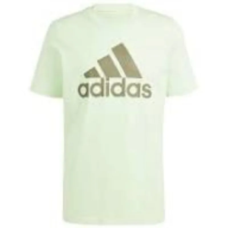 adidas Essentials Single Jersey Big Logo T-Shirt Asia Sizing 'Green' IS1302 sold by KicksCrew