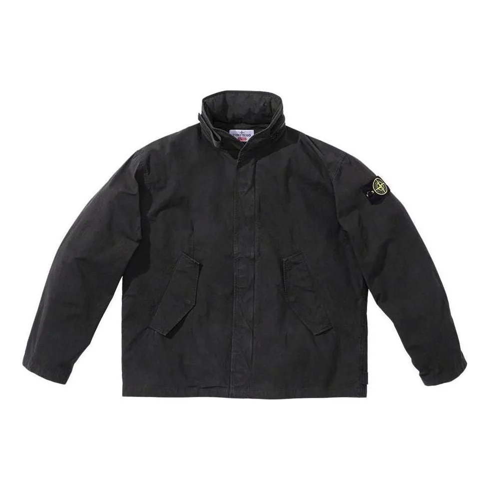 Supreme x Stone Island Cotton Cordura Shell Jacket 'Black' SUP-SS22-716 sold by KicksCrew product image thumbnail 3
