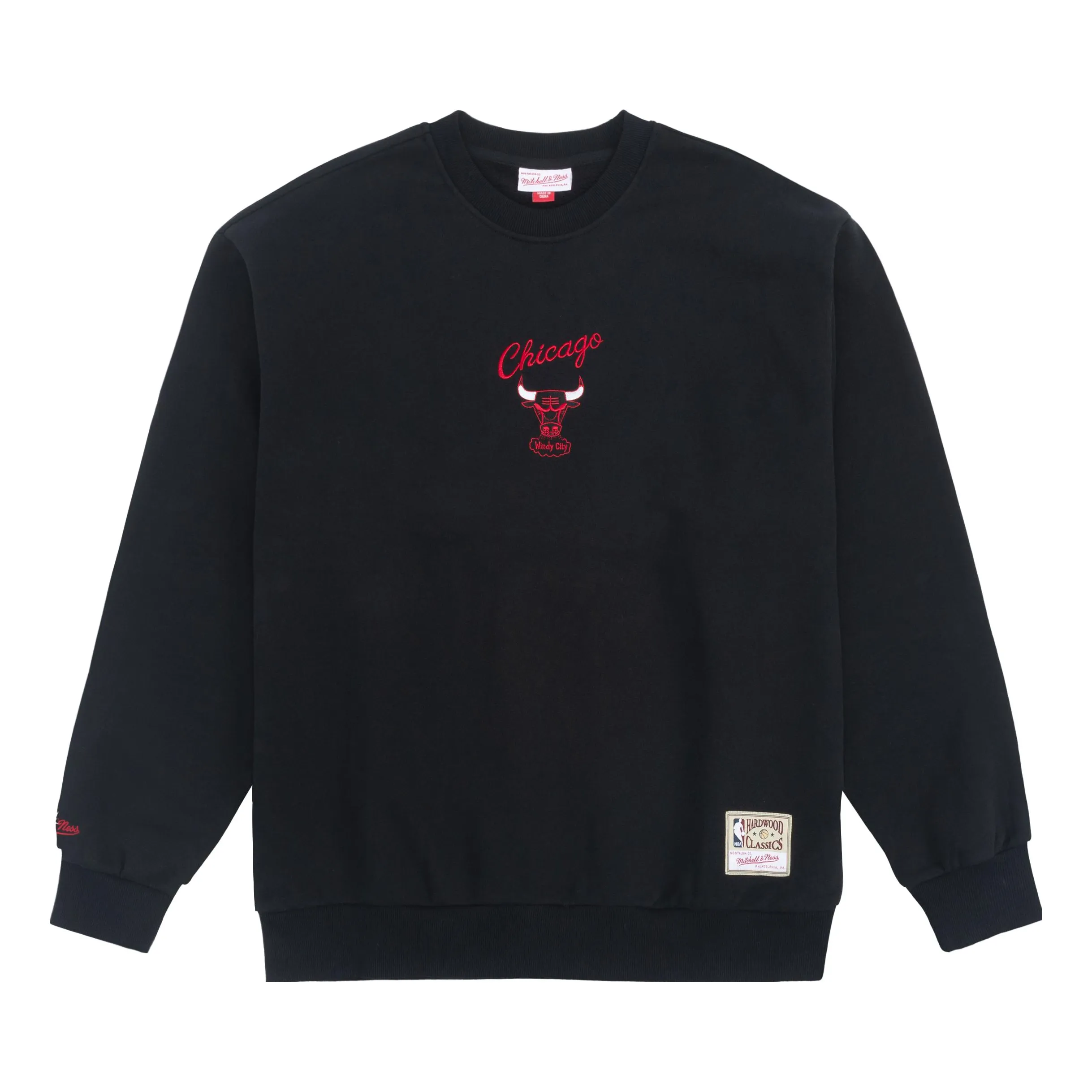Mitchell & Ness x NBA Chicago Bulls Sweatshirt 'Black' MNJYFWHD23092007 sold by KicksCrew