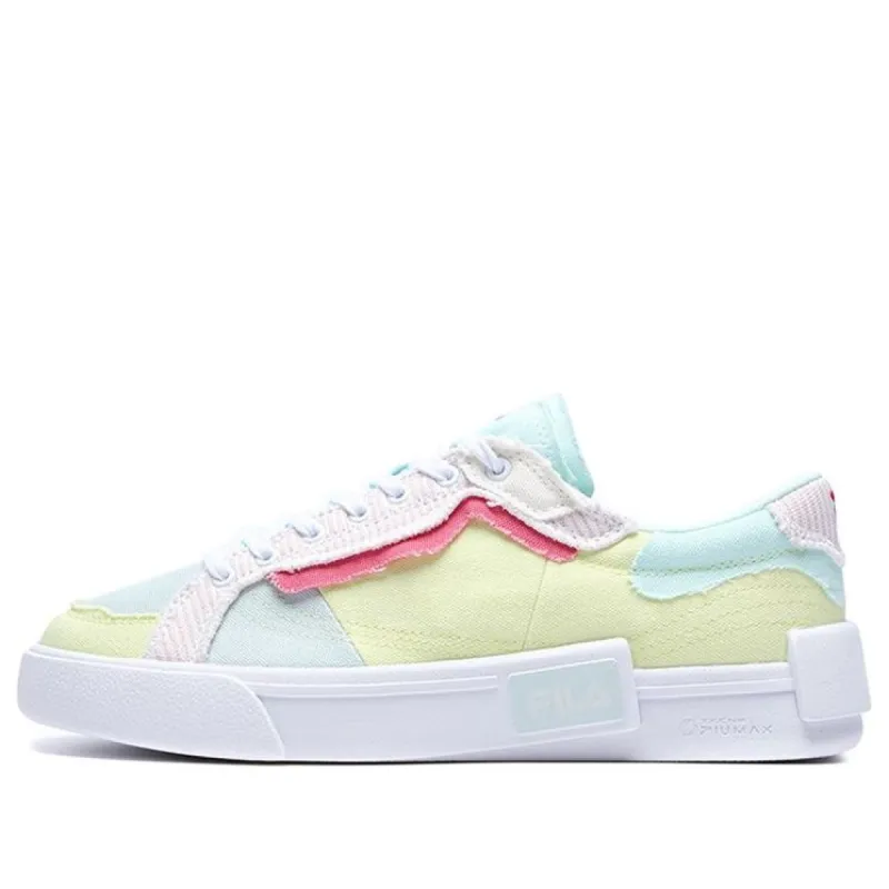 (WMNS) FILA FUSION Canvas Shoes 'White Multi' T12W228207FPS sold by KicksCrew