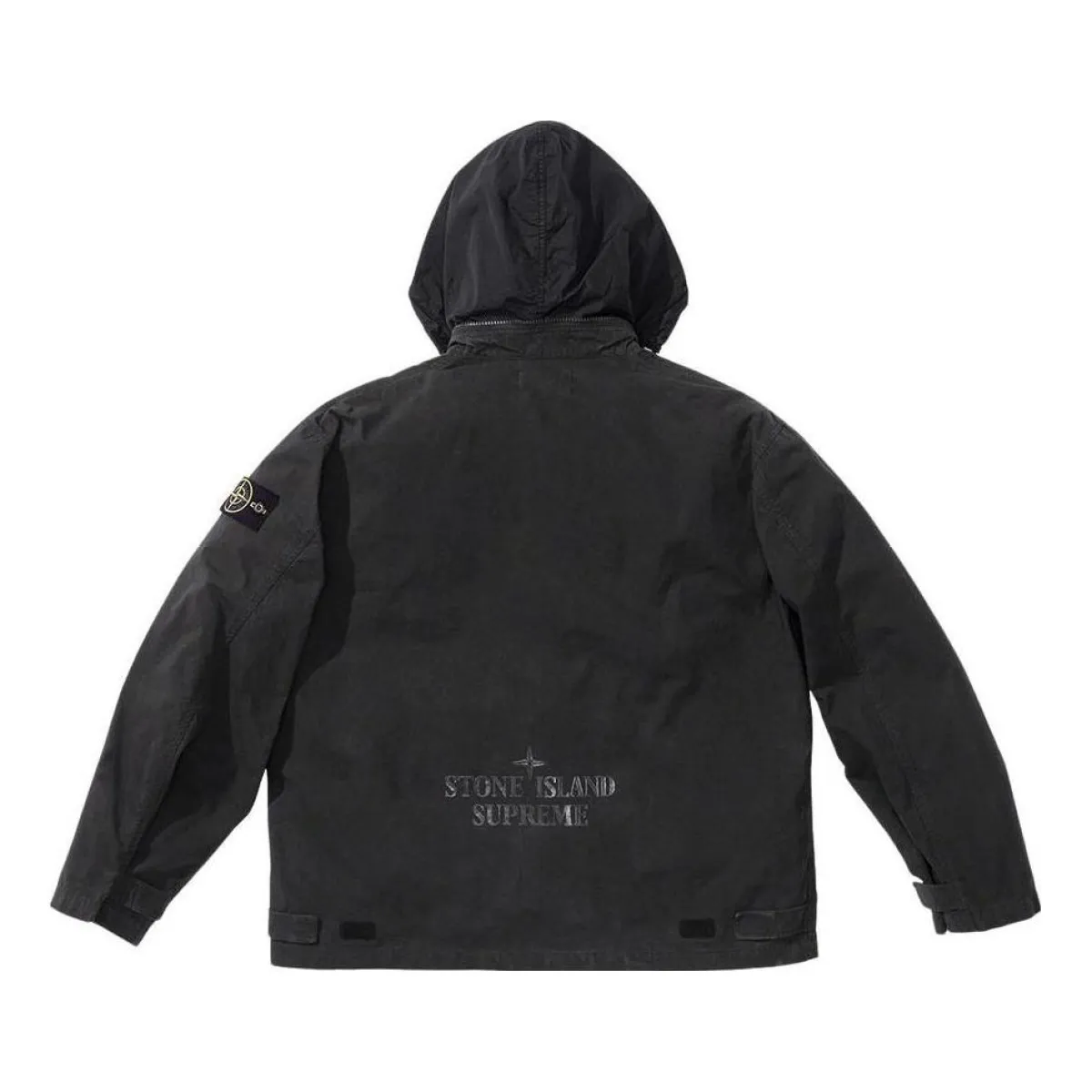 Supreme x Stone Island Cotton Cordura Shell Jacket 'Black' SUP
