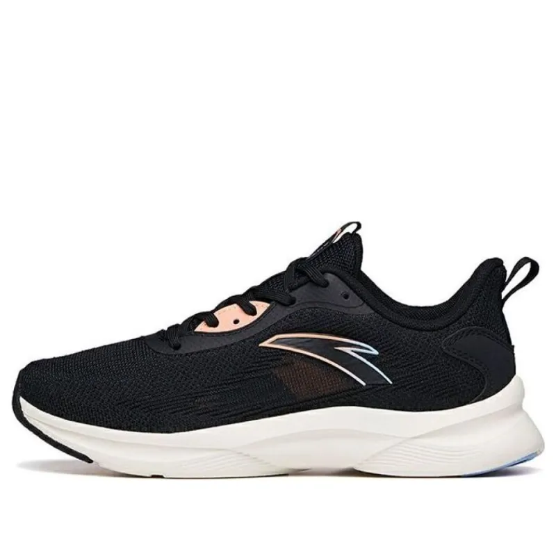 (WMNS) ANTA Running Series Sneakers 'Black Beige Blue' 122125585S-1 sold by KicksCrew
