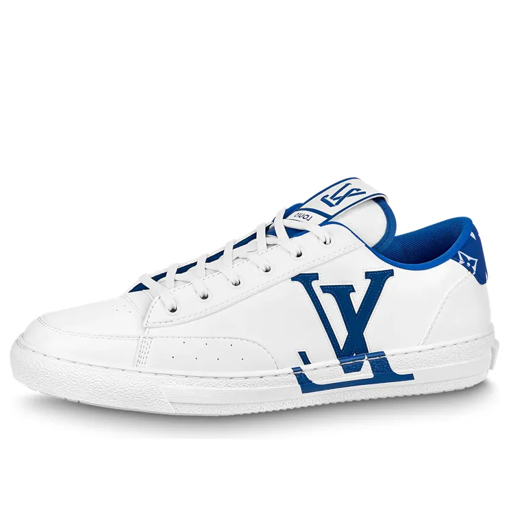 LOUIS VUITTON Charlie Sneakers 'White Blue' 1AANJM sold by KicksCrew