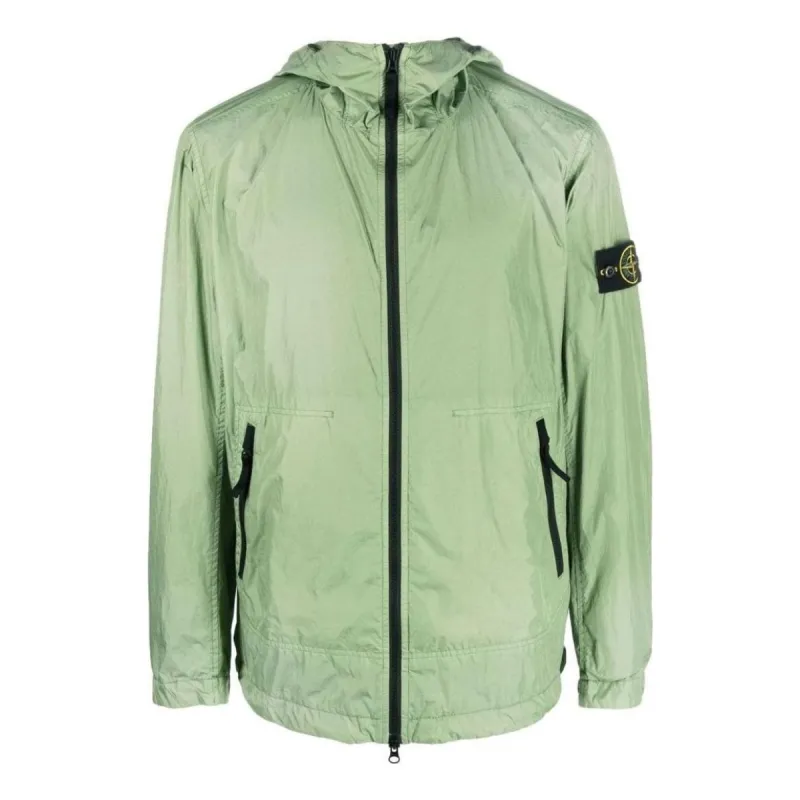 STONE ISLAND Crinkle Reps Hooded Jacket 'Sage' 781540522-V0055 sold by KicksCrew