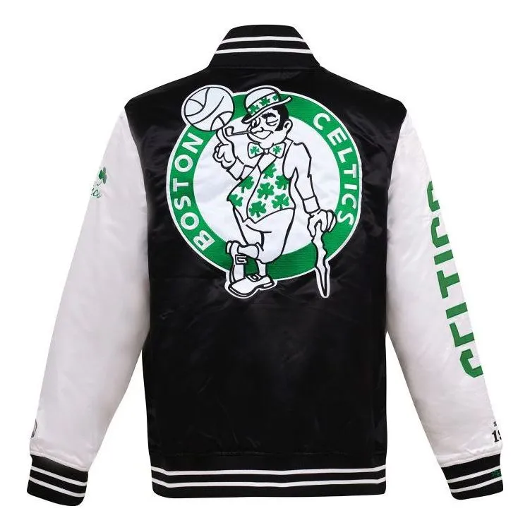 Mitchell & Ness x NBA Team Origins Varsity Satin Jacket 'Boston Celtics' OJBF4854-BCEYYPPPBKWH sold by KicksCrew product image thumbnail 2