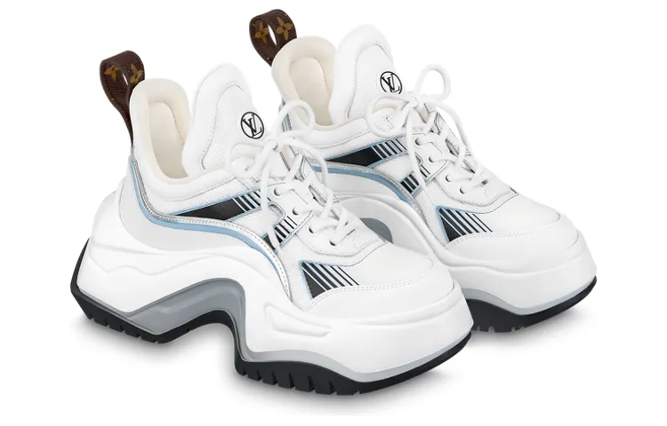 LOUIS VUITTON Archlight 2.0 Platform Sneakers 'White Blue Grey' 1ABI4O sold by KicksCrew product image thumbnail 2