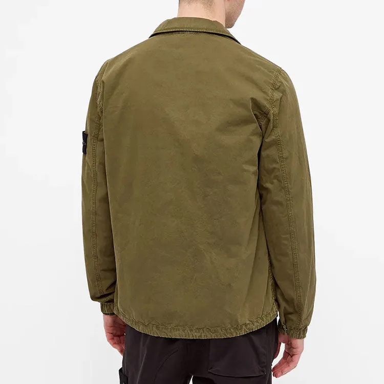 STONE ISLAND Zip Pocket Overshirt 'Olive Green' 7415117WN-V0158 sold by KicksCrew product image thumbnail 2