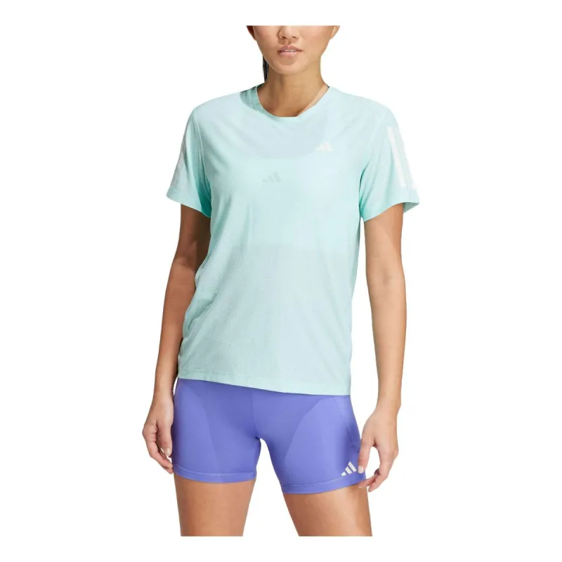 (WMNS) adidas Own The Run T-Shirt 'Blue' IV5493 sold by KicksCrew