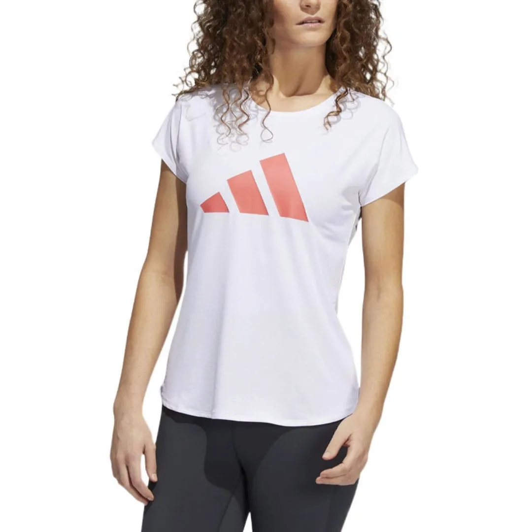 (WMNS) adidas 3-Stripes Training T-Shirt 'White Pink' HD9568 sold by KicksCrew product image thumbnail 3