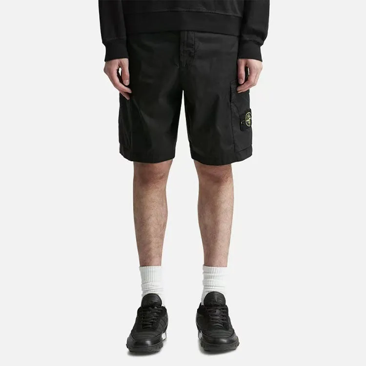 STONE ISLAND Cargo Bermuda Shorts 'Black' 7415L0803-V0029 sold by KicksCrew product image thumbnail 3
