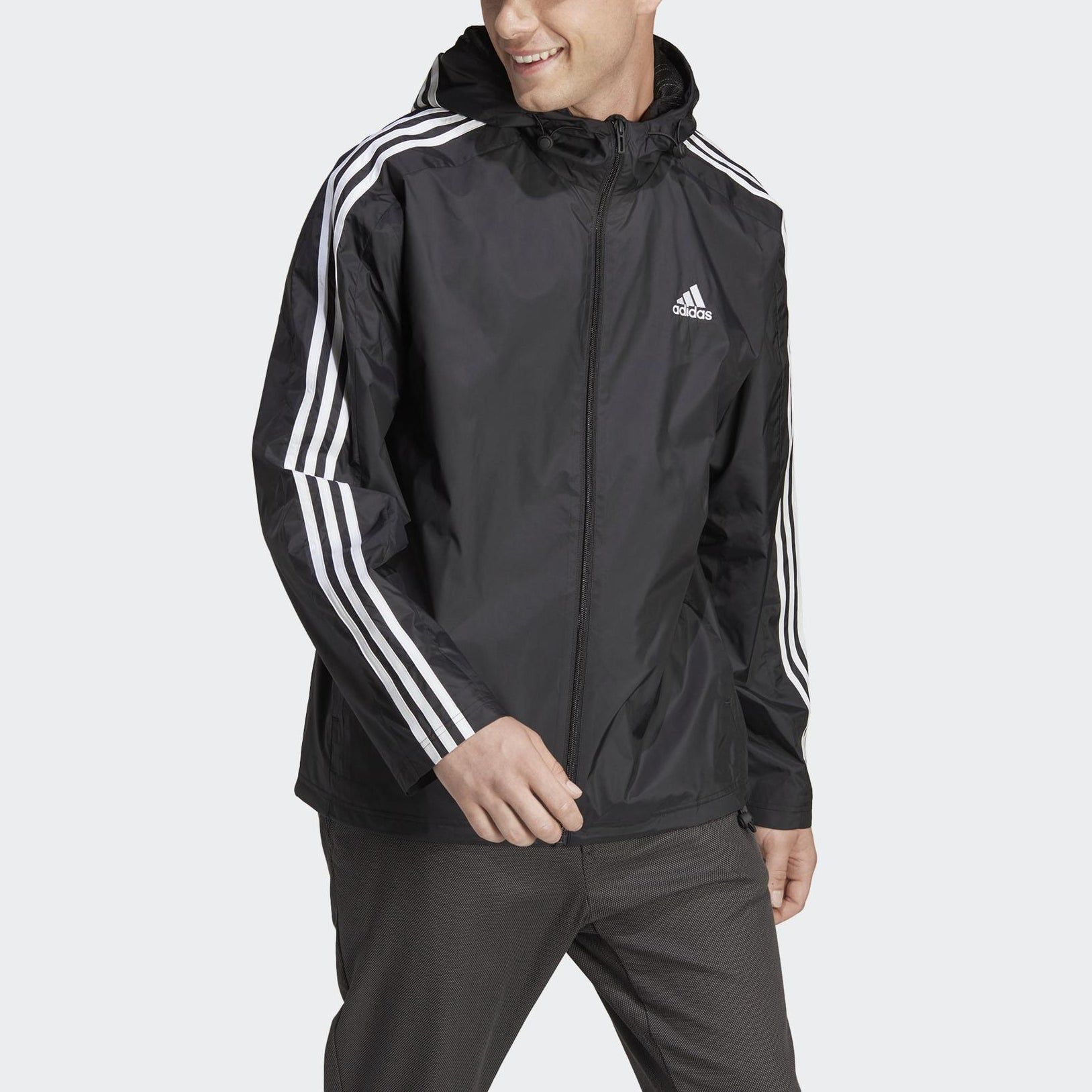adidas Logo Essential Jackets 'Black' IB0381 sold by KicksCrew product image thumbnail 2