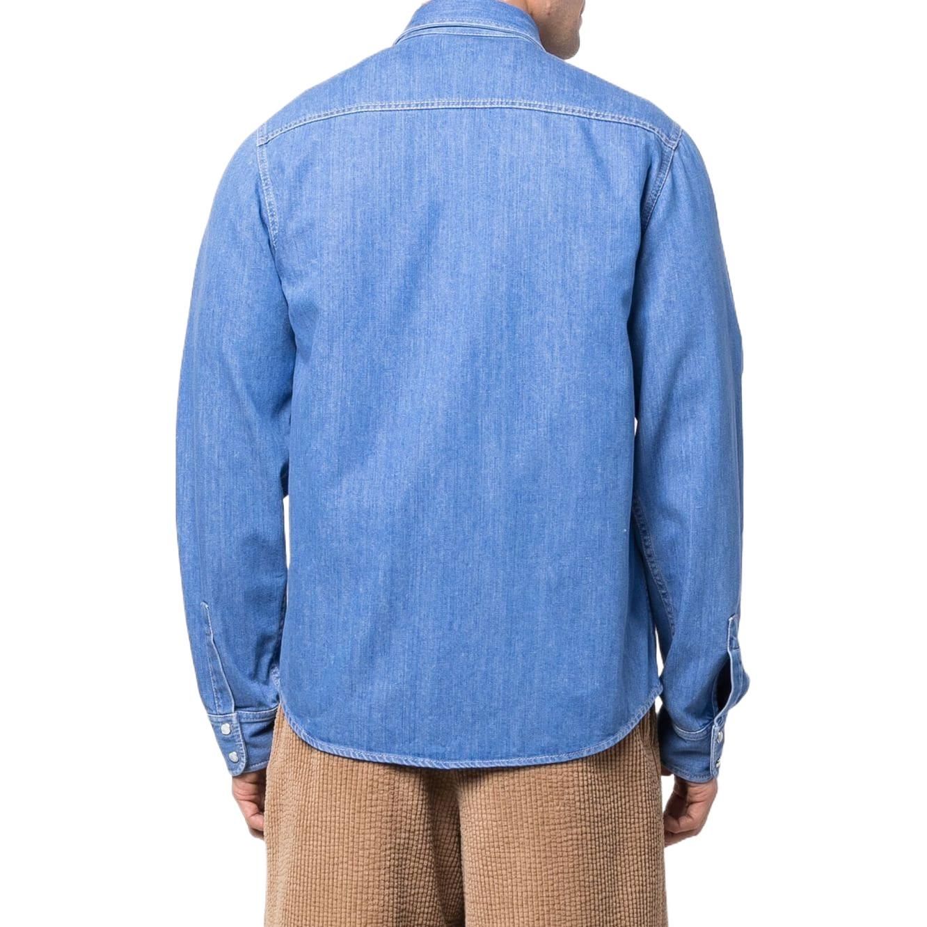 Gucci Rocking Horse Embroidered-Logo Denim Shirt 'Blue' 655703-XDBNZ-4447 sold by KicksCrew product image thumbnail 3