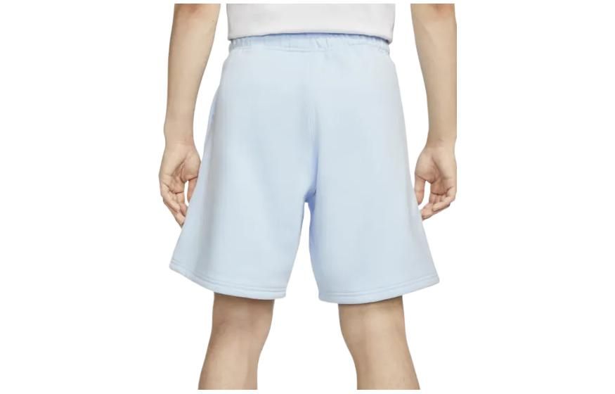 Nike Solo Swoosh Fleece Shorts Logo 'Light Blue' DV3055-441 sold by KicksCrew product image thumbnail 2