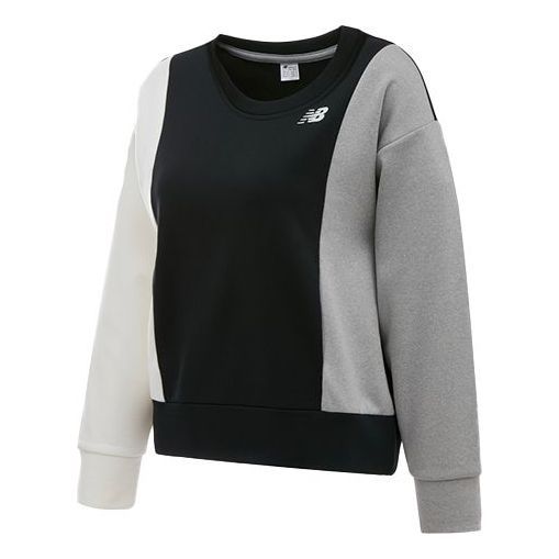 (WMNS) New Balance Crew Neck Tops 'Black Grey' AWT03146-AG sold by KicksCrew