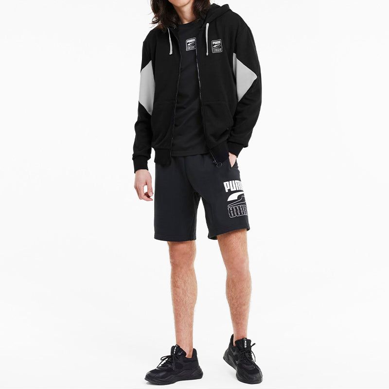 Puma Rebel Full-Zip Jacket 'Black White' 585278-01 sold by KicksCrew product image thumbnail 5