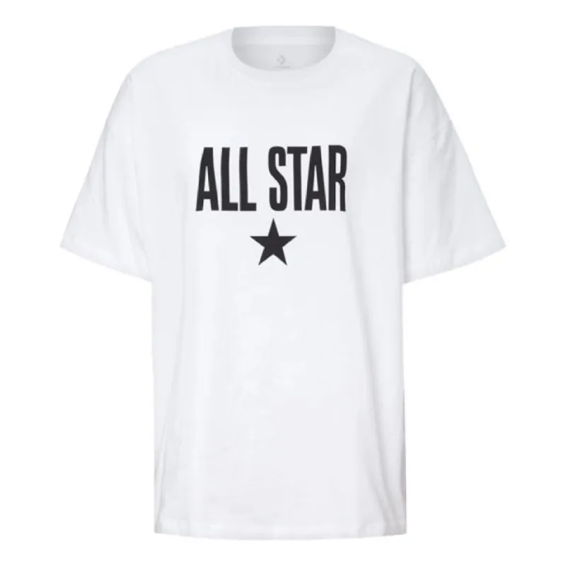 (WMNS) Converse All Star T-Shirt 'White Black' 10020932-A01 sold by KicksCrew