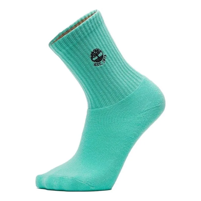 Timberland Logo Quarter Socks 'Teal' A2PYG-EB9 sold by KicksCrew
