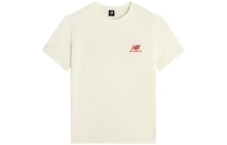 New Balance Casual Logo Tee 'White Red' AMT22395-IV sold by KicksCrew