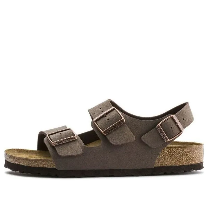 Birkenstock Milano Birko-Flor Birkibuc Narrow Fit Sandals 'Mocca' 0634503 sold by KicksCrew
